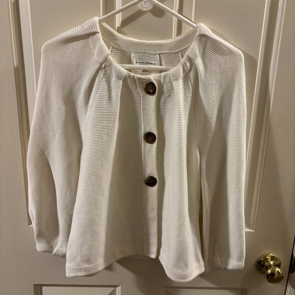 Banana Republic Women's Oversized White Cardigan Sweater ~ Medium - Picture 1 of 6